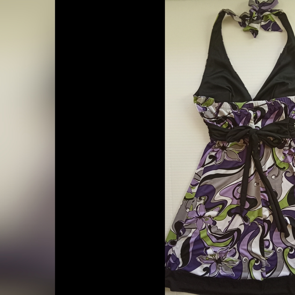 Vintage Floral Halter Dress - Picture 4 of 7